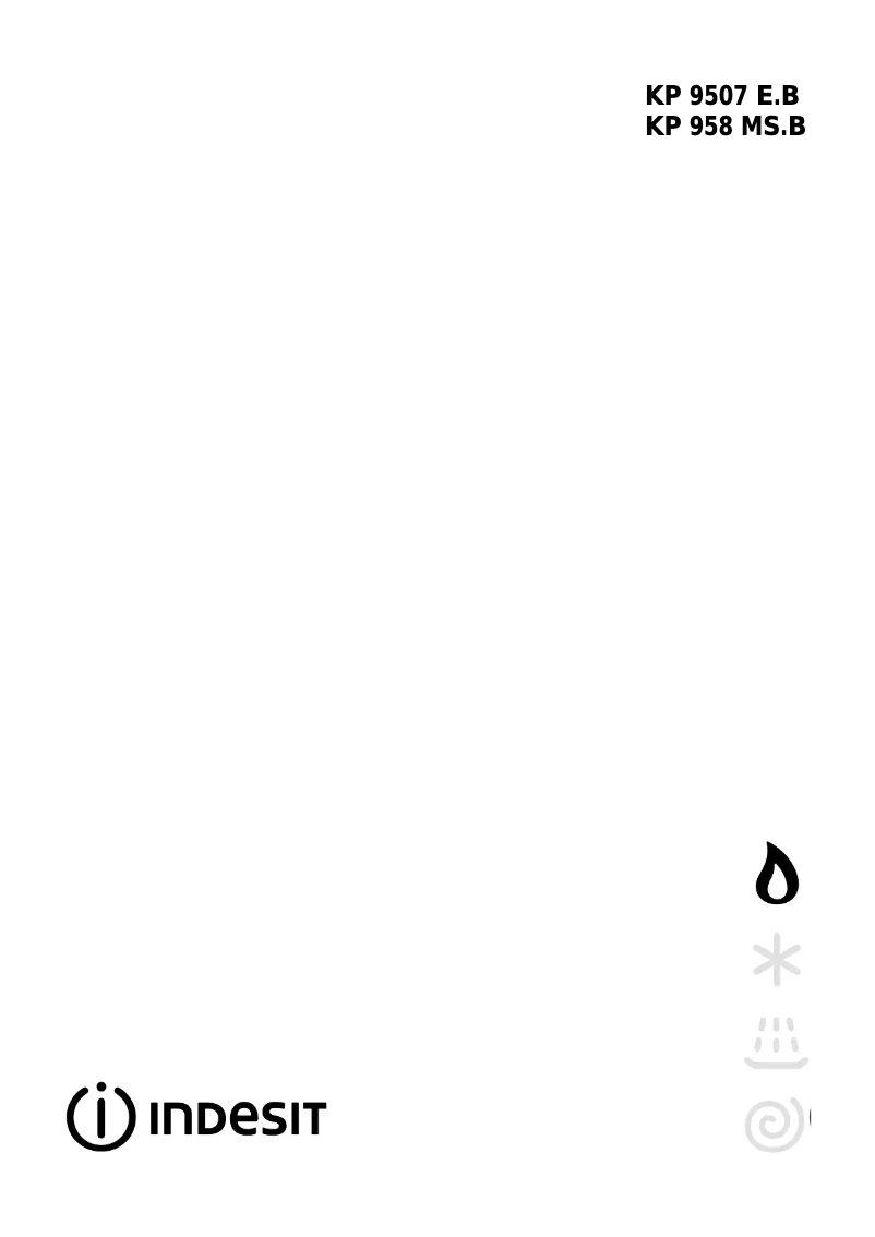 Page n°1 - Manuel utilisateur Indesit KP 9507 EB X