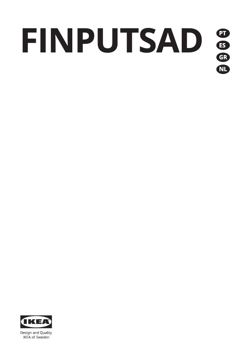 Page 1 de la notice Mode d'emploi Ikea FINPUTSAD