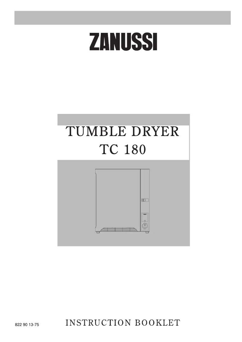 Página 1 del manual Manual de usuario Zanussi TC 180W