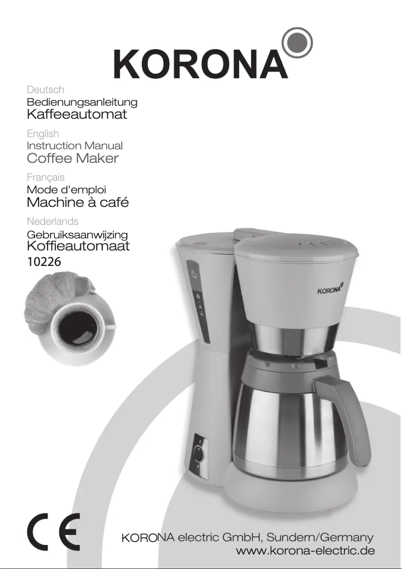 Page 1 de la notice Manuel utilisateur Korona 10226