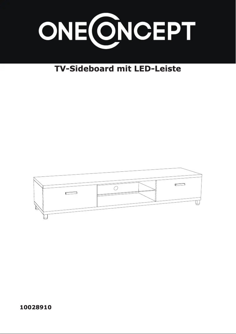 Page 1 de la notice Manuel utilisateur OneConcept Keira Lowboard