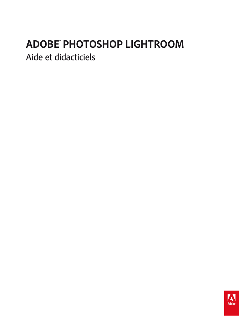 Page 1 de la notice FAQ Adobe Photoshop Lightroom 5