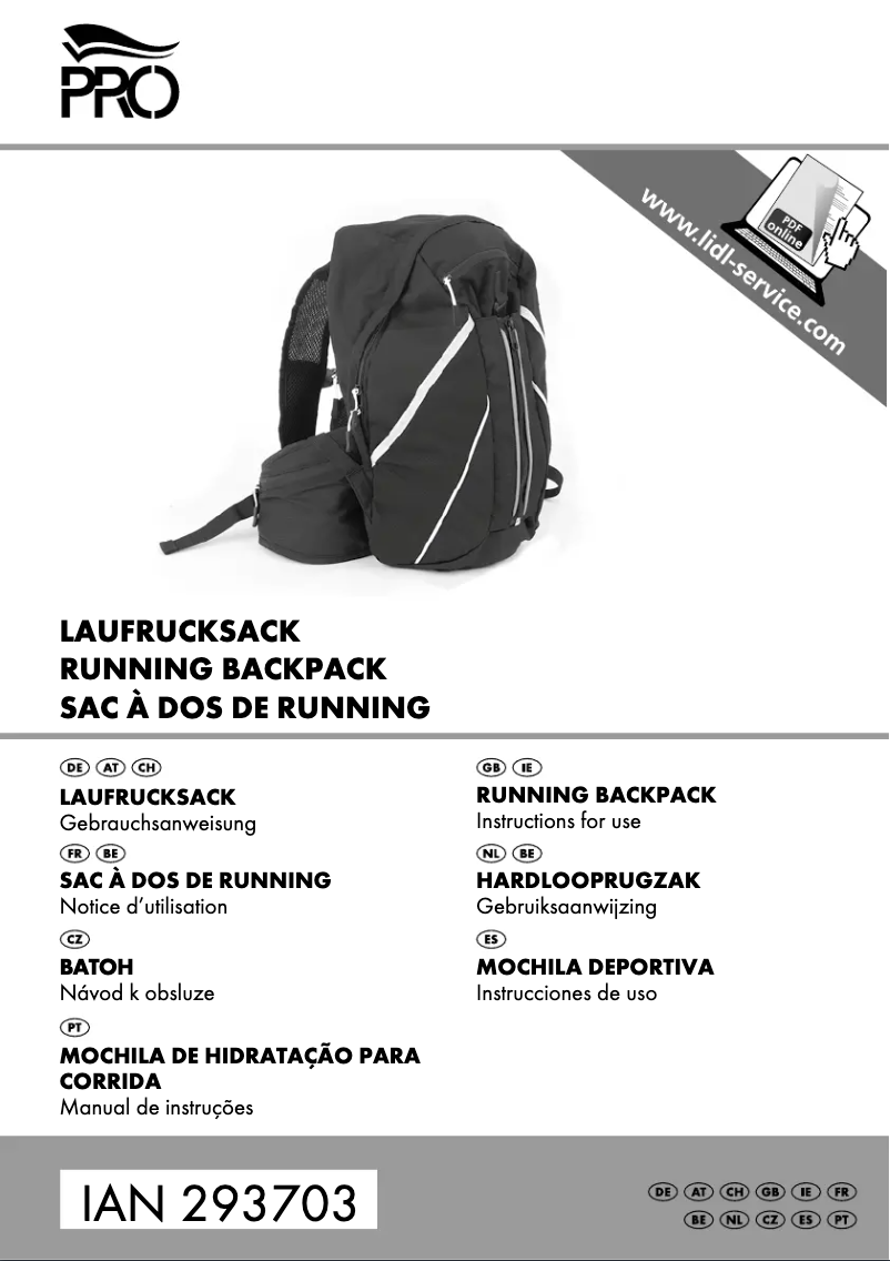 Page 1 de la notice Manuel utilisateur Crivit LR-4875