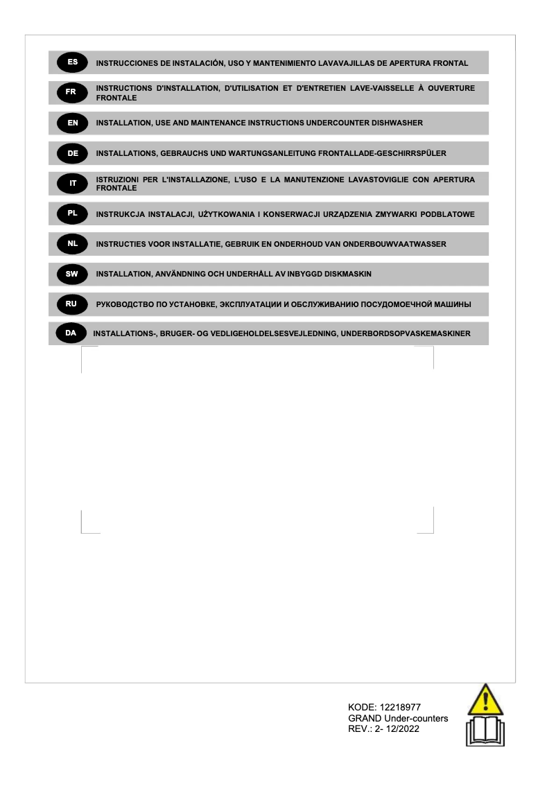 Page 1 de la notice Manuel utilisateur Scancool GD510BDDSS