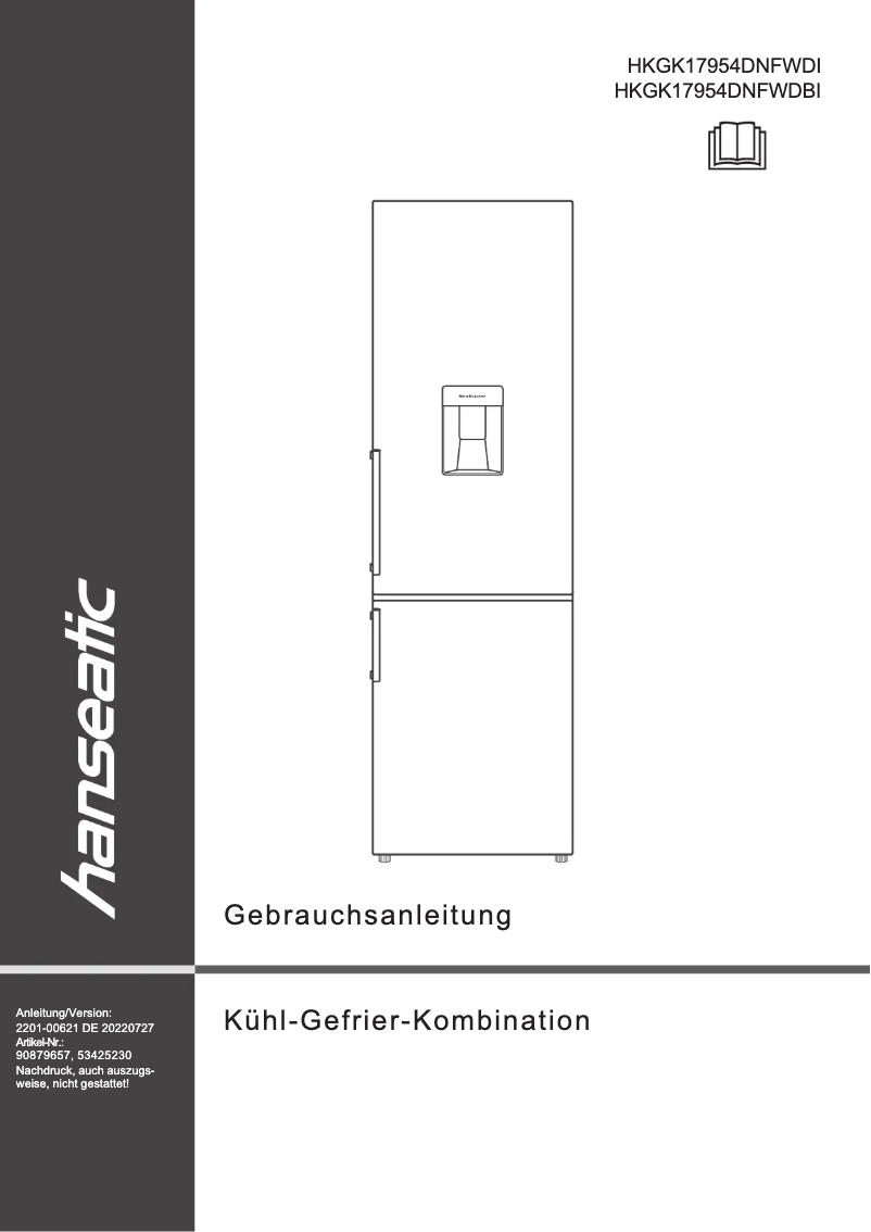 Page 1 de la notice Manuel utilisateur Hanseatic HKGK17954DNFWDI