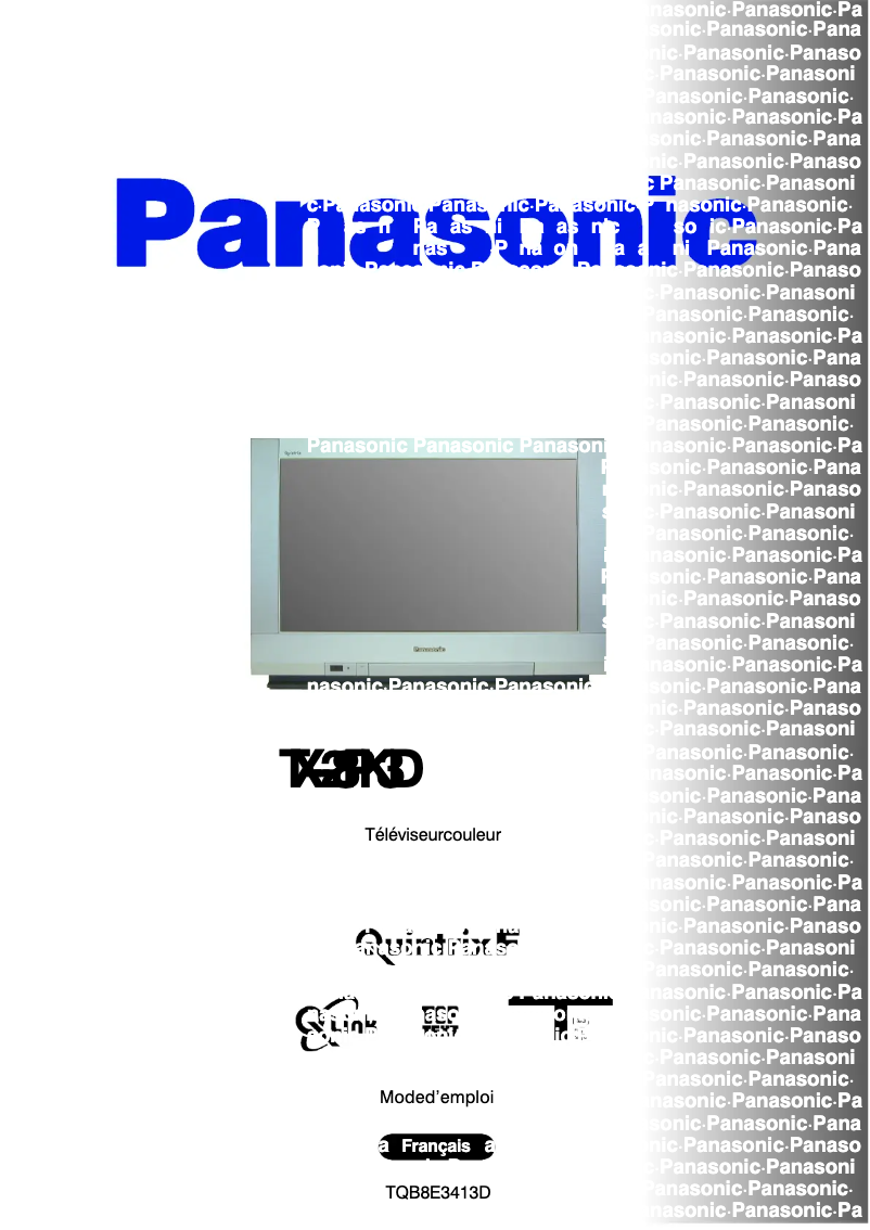 Page 1 de la notice Manuel utilisateur Panasonic TX-28PK3D