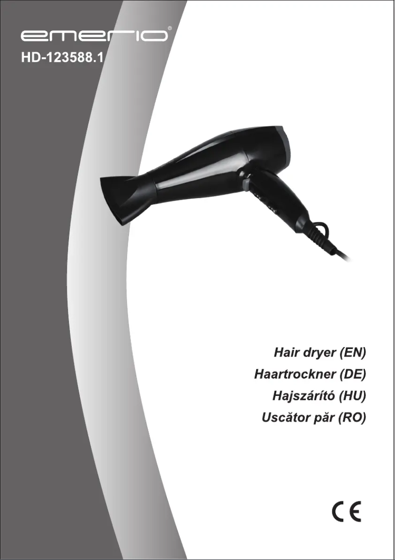 Page 1 de la notice Manuel utilisateur Emerio HD-123588.1