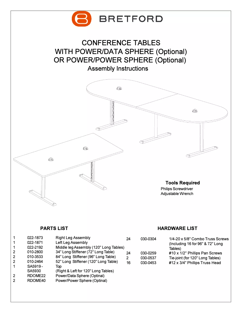 Page 1 de la notice Manuel utilisateur Bretford Racetrack RAE4272-RNCY