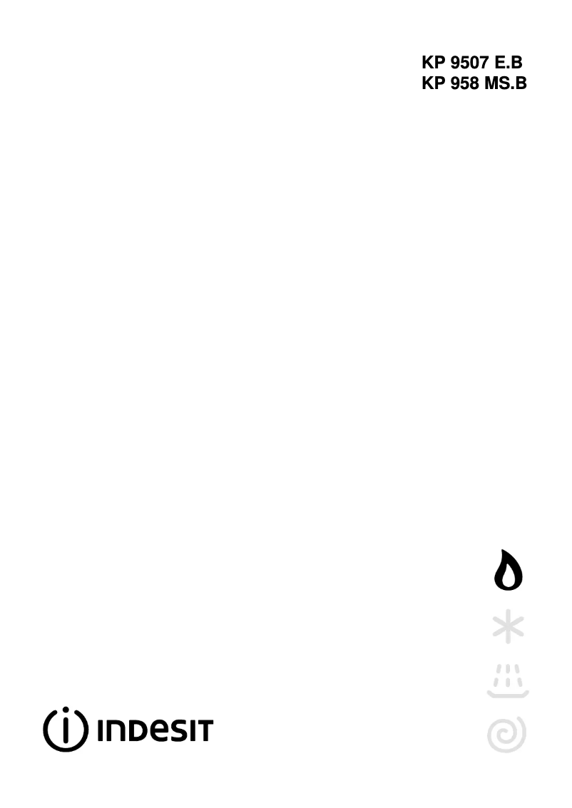 Page n°1 - Manuel utilisateur Indesit KP 9507 XE O