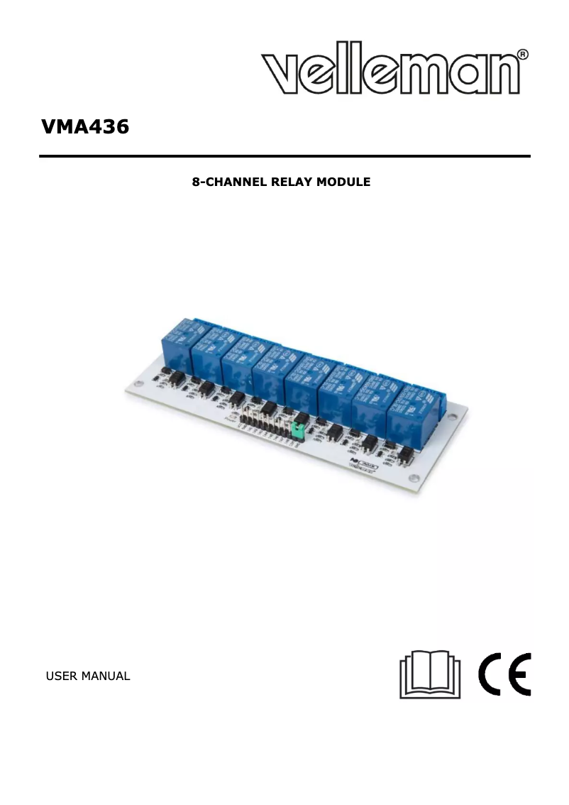 Page 1 de la notice Manuel utilisateur Velleman VMA436