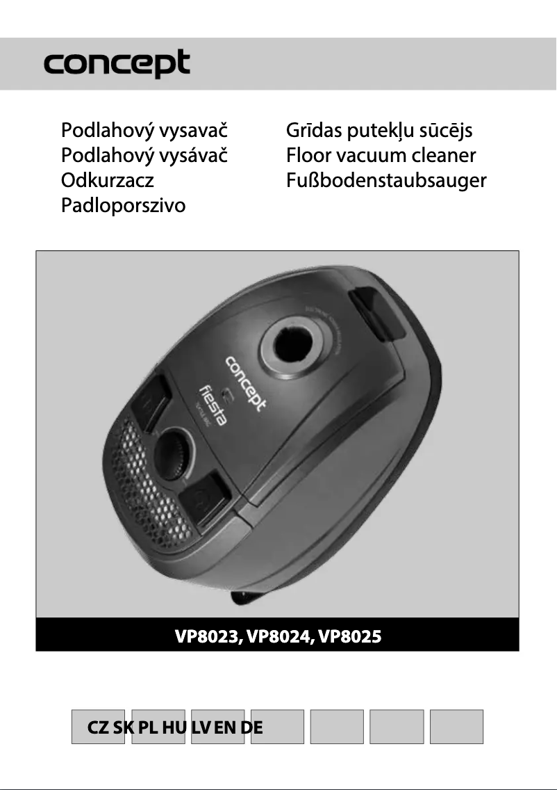 Página 1 del manual Manual de usuario Concept VP-8025