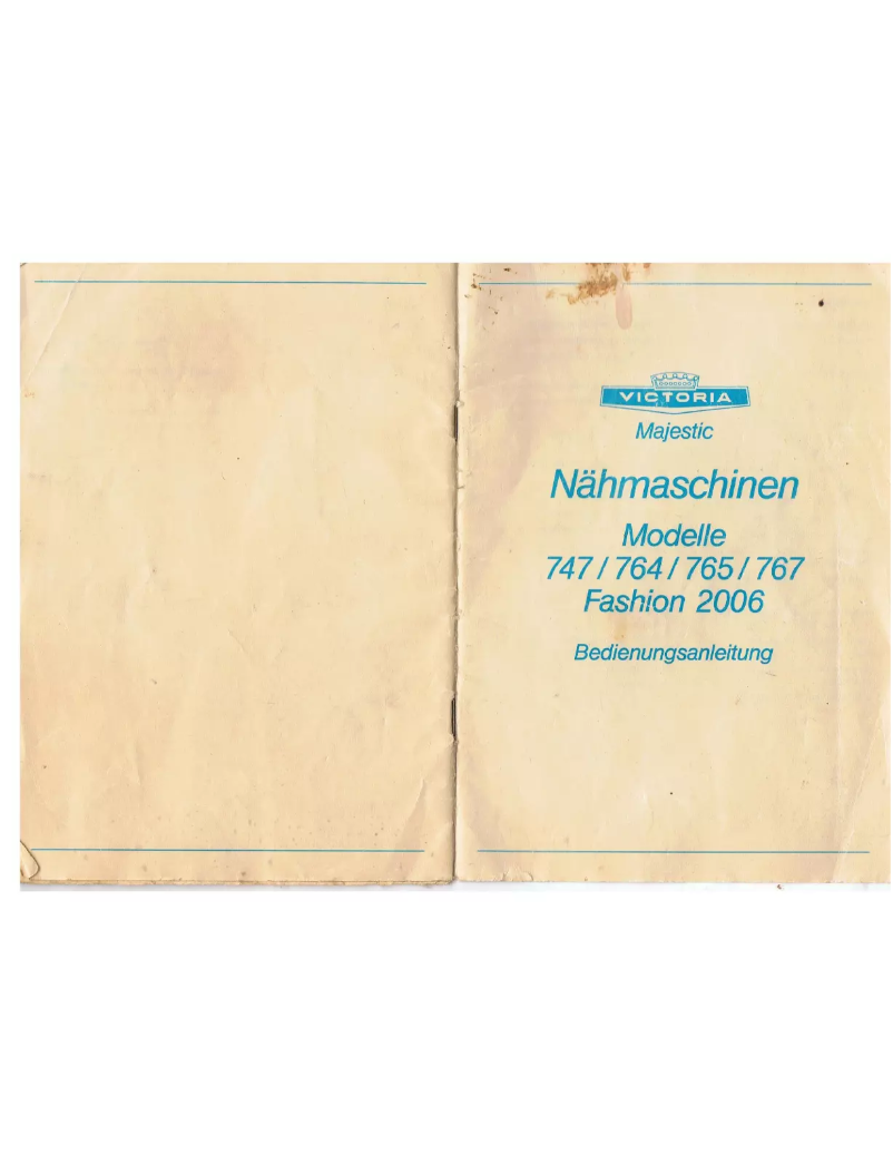 Página 1 del manual Manual de usuario Victoria 764