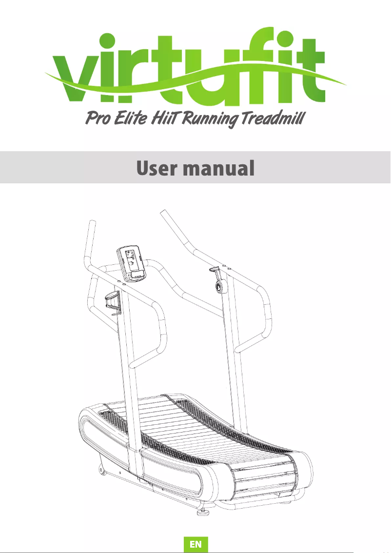 Page 1 de la notice Manuel utilisateur VirtuFit Pro Elite HiiT