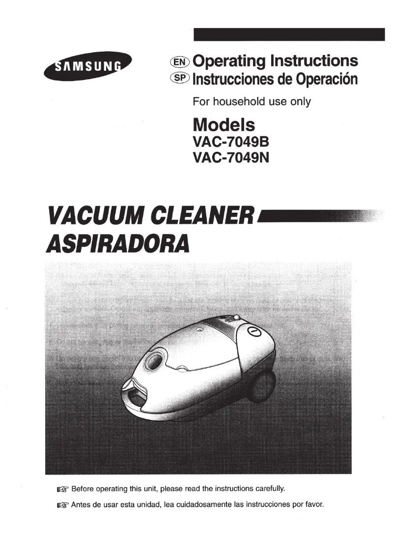 Página 1 del manual Manual de usuario Samsung VAC-7049N