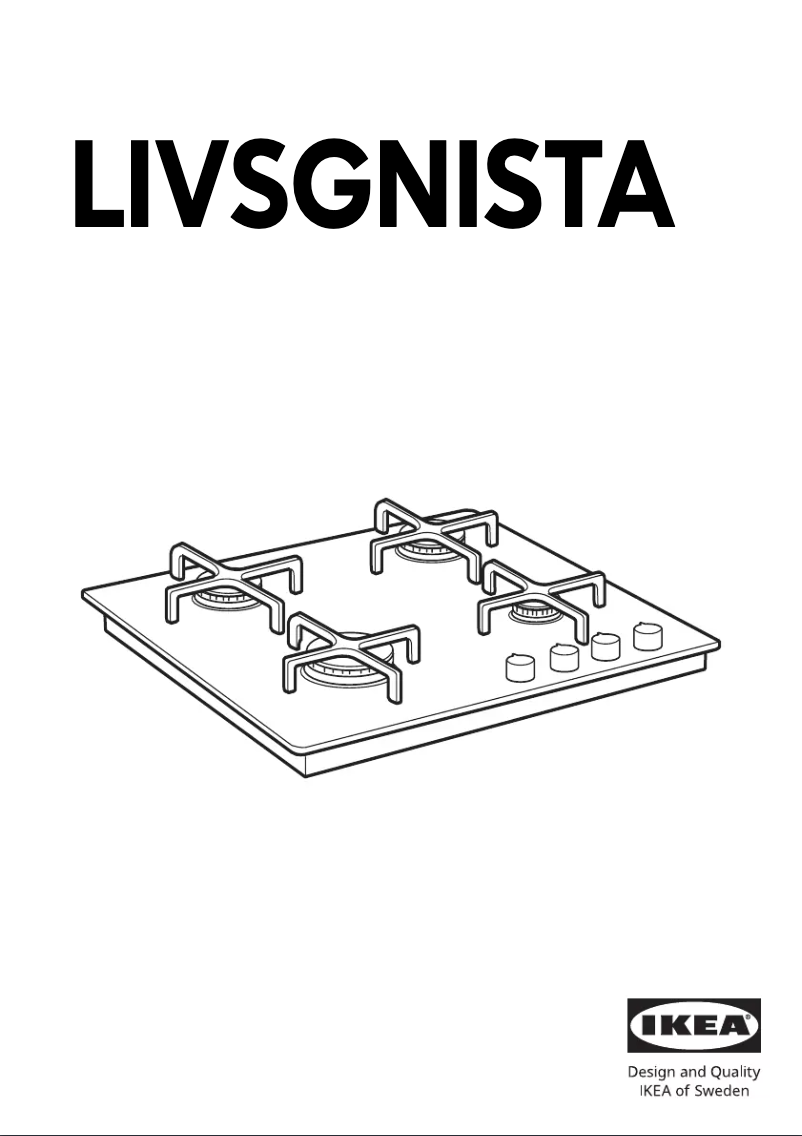 Page 1 de la notice Instructions / montage Ikea LIVSGNISTA