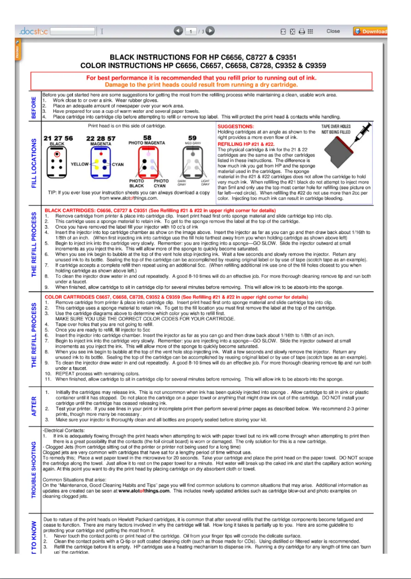 Página 1 del manual Manual de usuario HP C8728