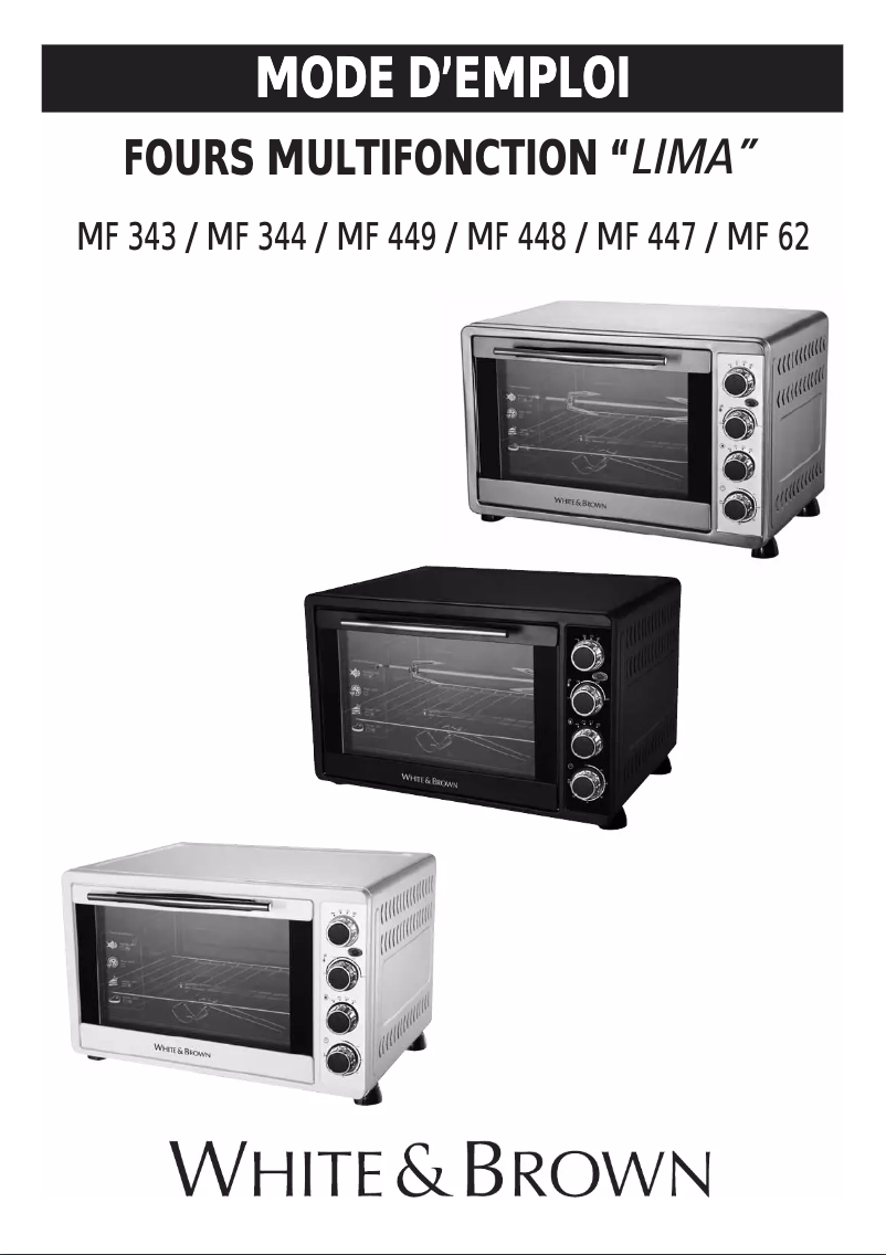 Página 1 del manual Manual de usuario White And Brown MF 448