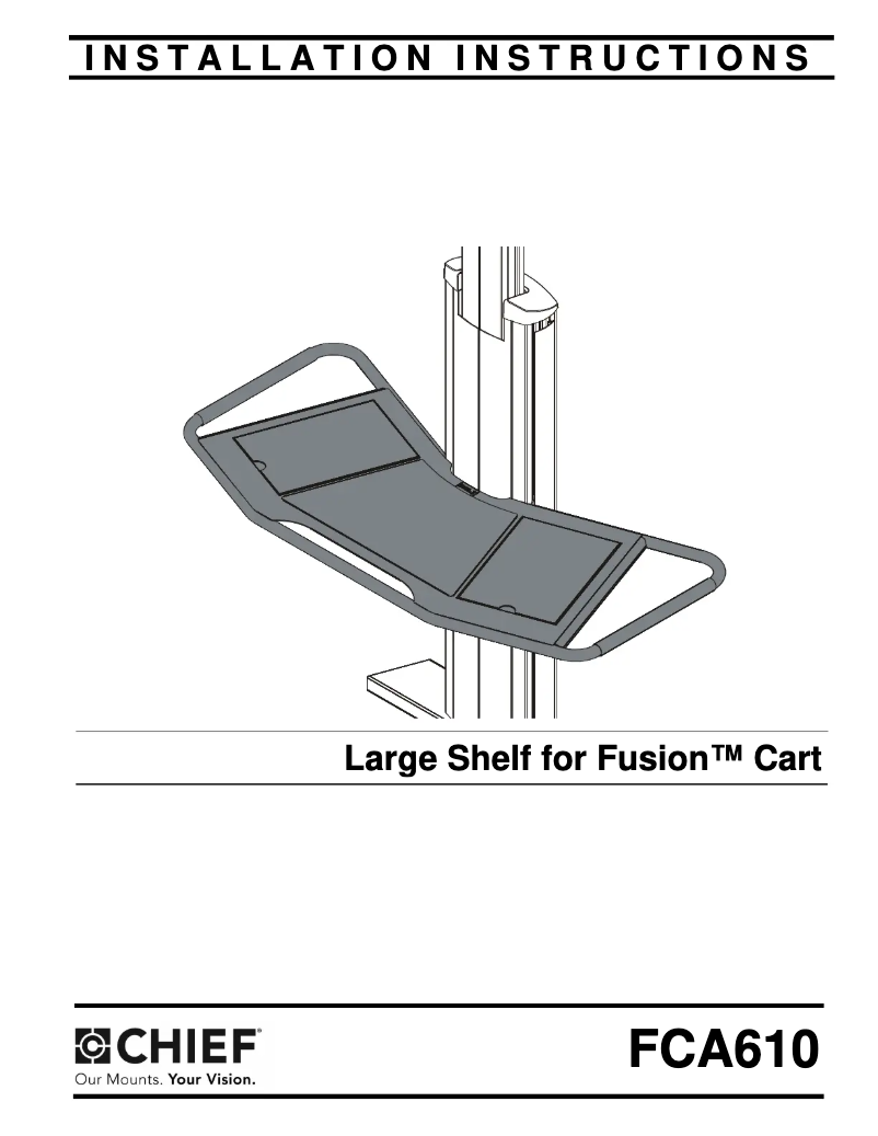 Page 1 de la notice Manuel utilisateur Chief FCA610