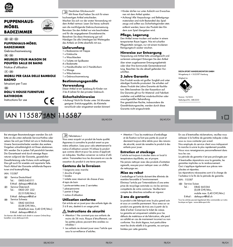 Página 1 del manual Manual de usuario Playtive IAN 115587