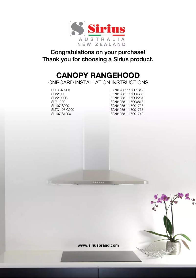 Page 1 of the manual User Manual Sirius SLTC 107 G900