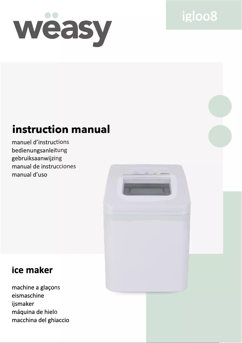 Page 1 of the manual User Manual H.Koenig IGLOO8