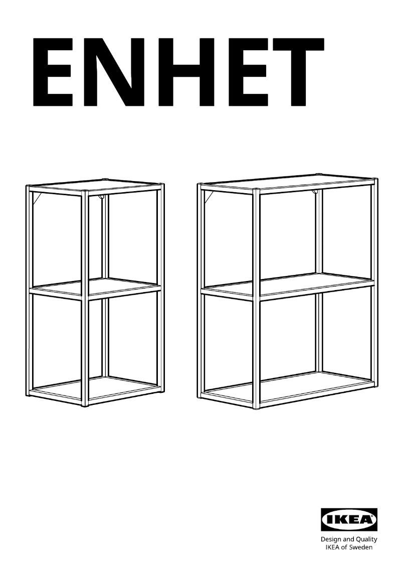 Page 1 de la notice Manuel utilisateur Ikea ENHET 704.816.18