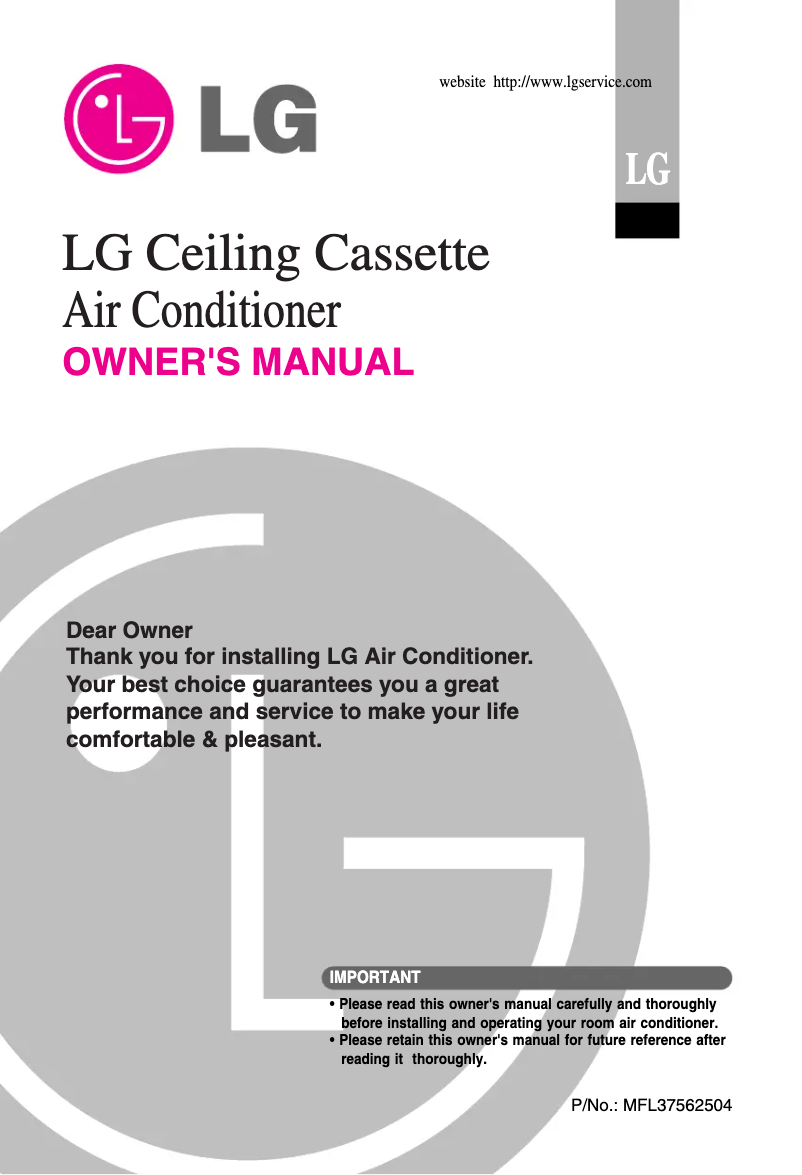 Página 1 del manual Manual de usuario LG LMNH12GTRA0