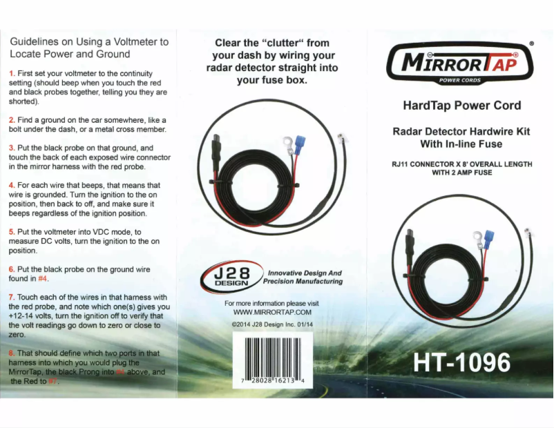 Page 1 de la notice Manuel utilisateur BlendMount HT-1096