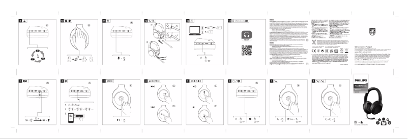 Page 1 de la notice Guide de démarrage rapide Philips TAH8507