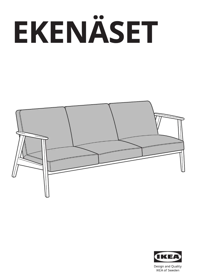 Page 1 de la notice Manuel utilisateur Ikea EKENÄSET 505.335.24