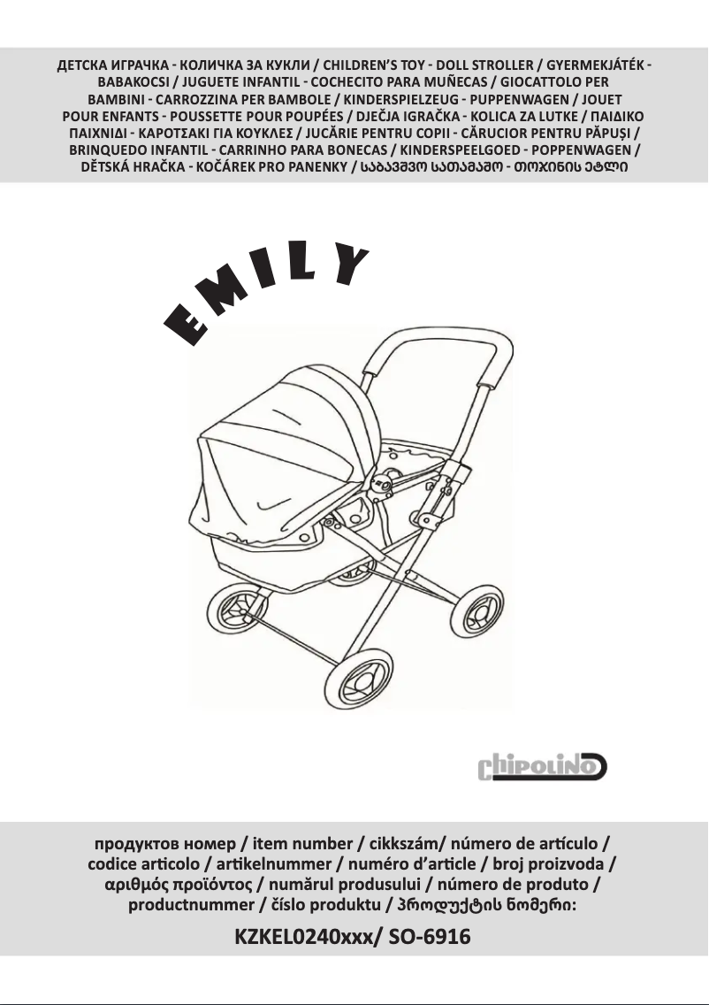 Page 1 de la notice Manuel utilisateur Chipolino Emily