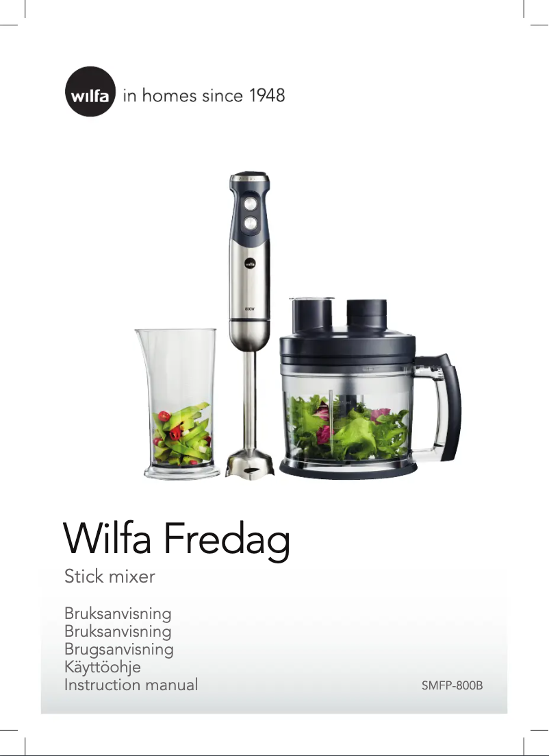 Page 1 de la notice Manuel utilisateur Wilfa Svart Optimal WSO-1SG