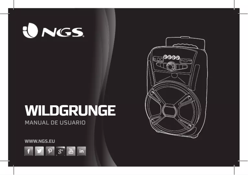 Page 1 de la notice Manuel utilisateur NGS Wild Grunge