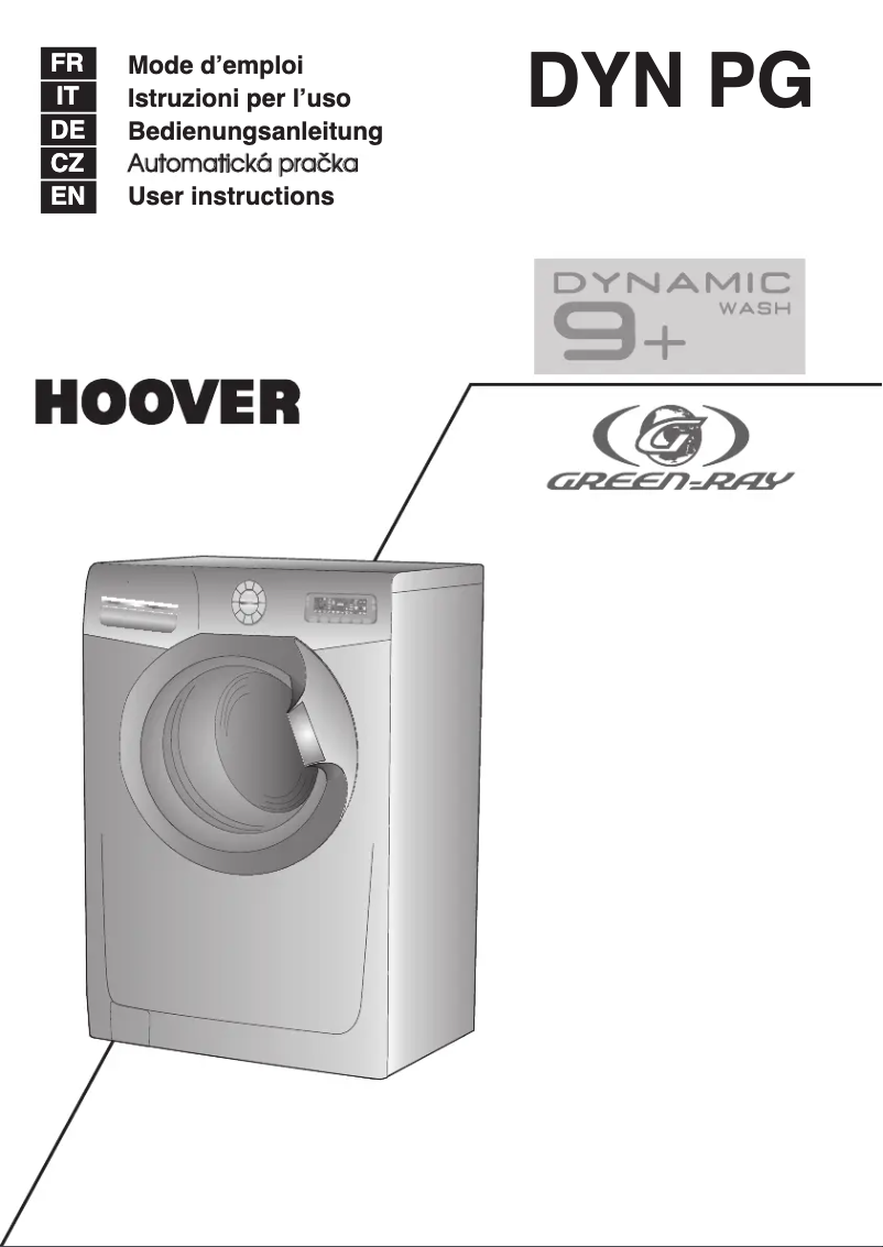 Página 1 del manual Manual de usuario Hoover DYN 11146PG8/1-S