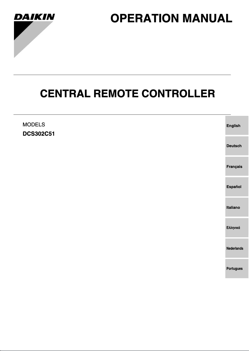 Página 1 del manual Manual de usuario Daikin DCS302CA51