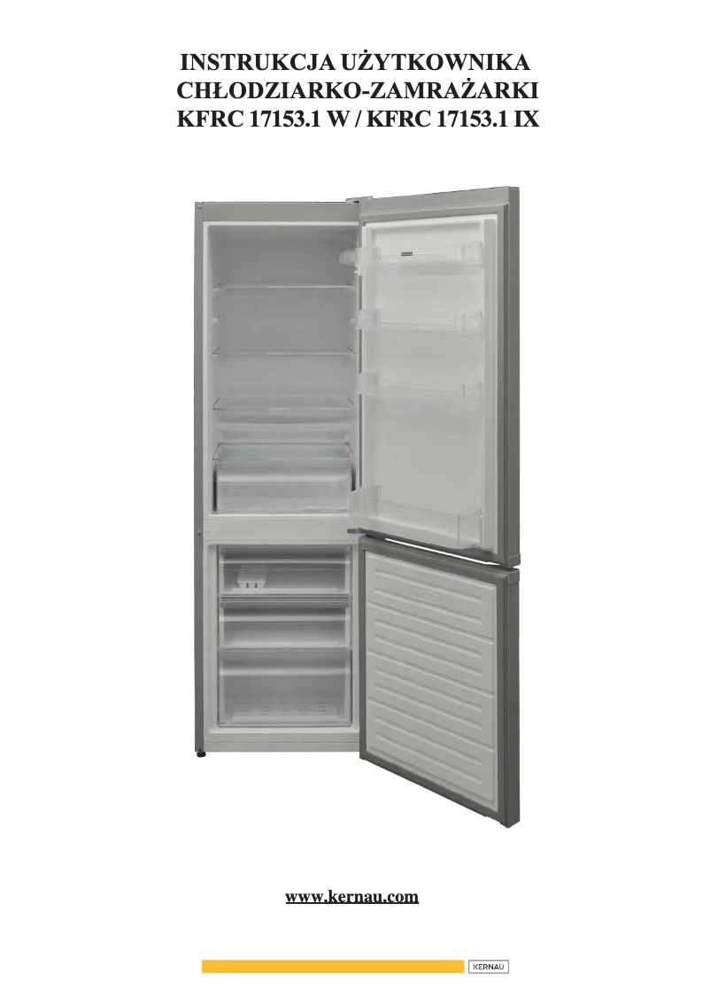 Page 1 de la notice Manuel utilisateur Kernau KFRC 17153.1 W
