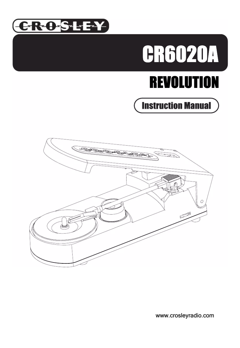 Page 1 of the manual User Manual Crosley CR6020A Revolution