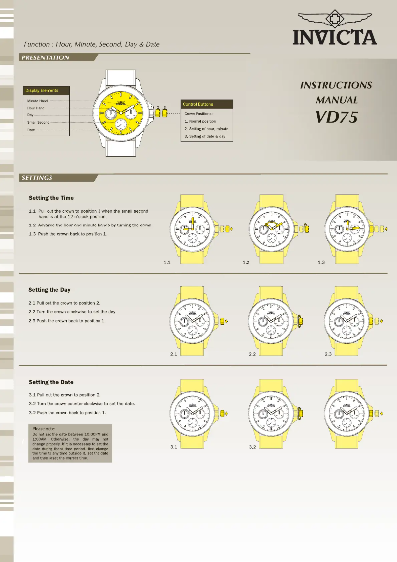 Página 1 del manual Manual de usuario Invicta Bolt 29451