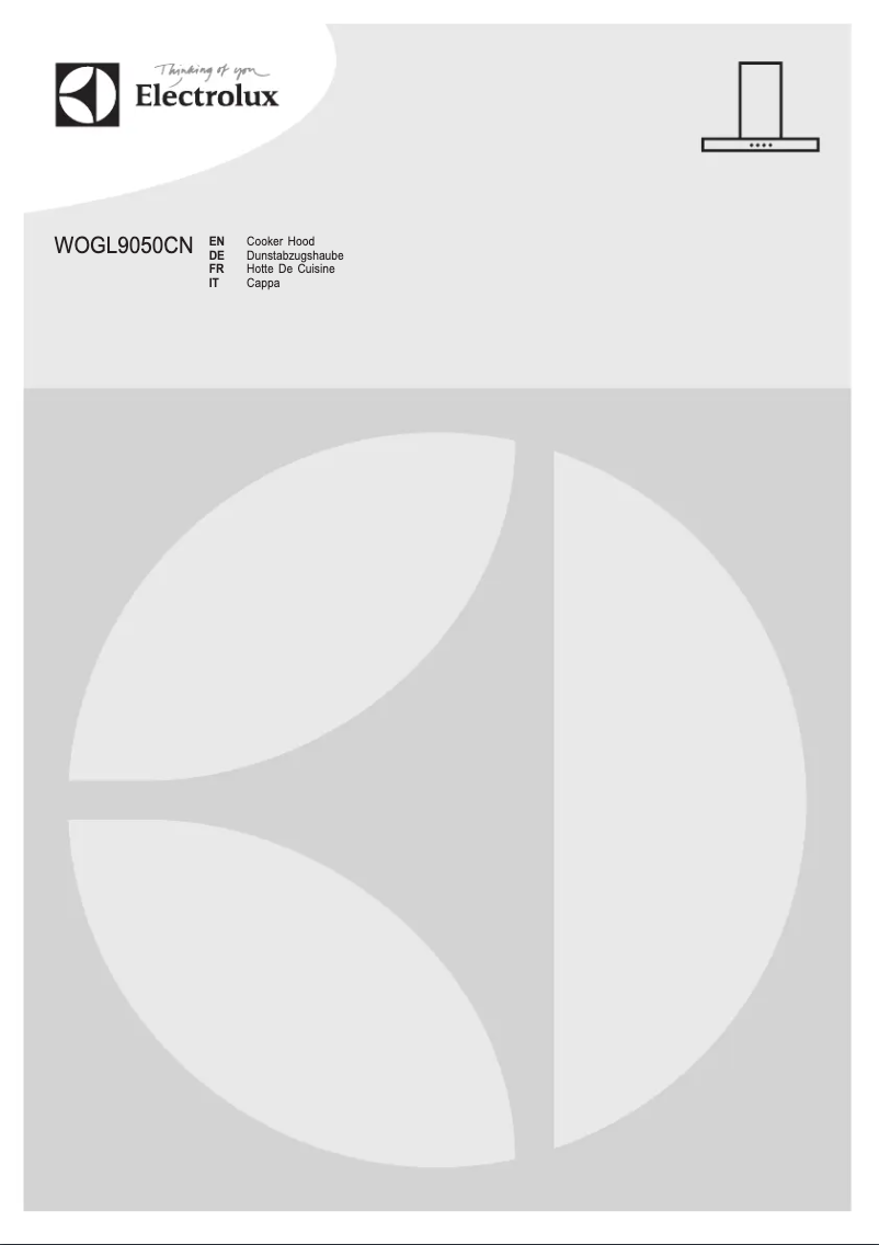 Page 1 de la notice Manuel utilisateur Electrolux WOGL9050CN