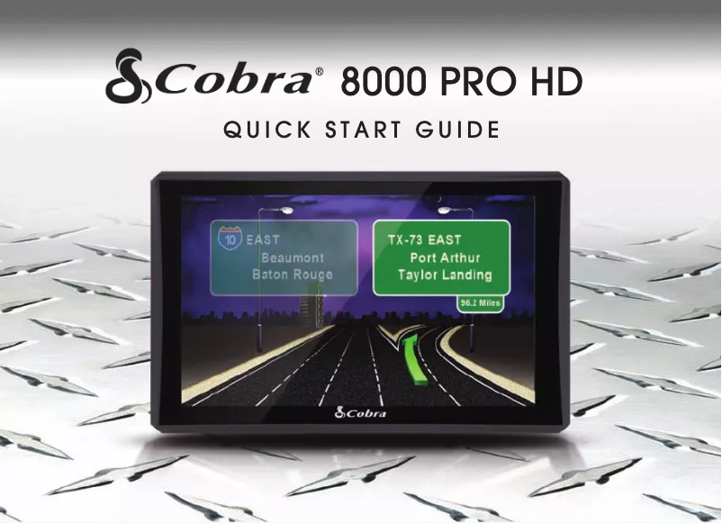 Página 1 del manual Manual de usuario Cobra 8000 PRO HD