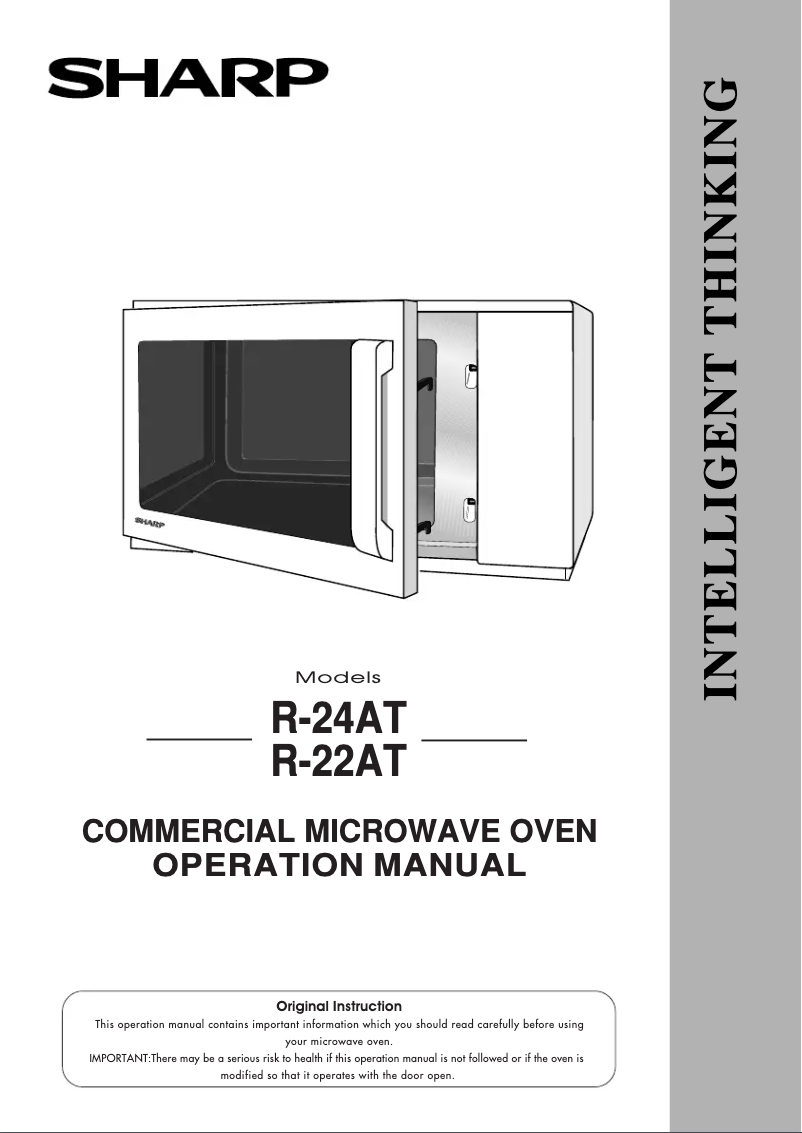 Page 1 de la notice Manuel utilisateur Sharp R-24AT