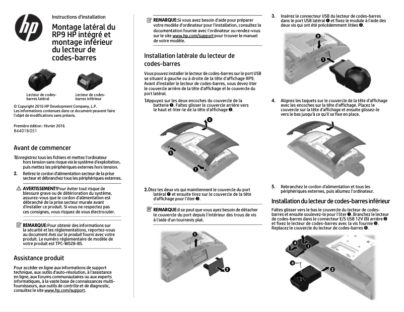 Página 1 del manual Manual de usuario HP RP9