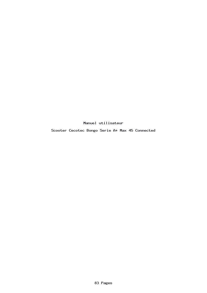 Page 1 de la notice Manuel utilisateur Cecotec Bongo Serie A+ Max 45 Connected