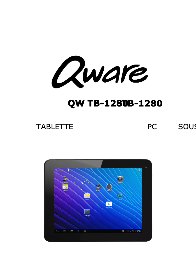 Página 1 del manual Manual de usuario Qware TB-1280