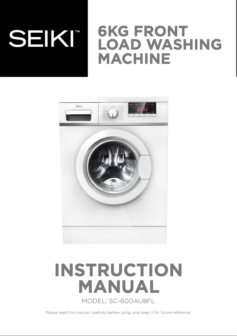 Page 1 de la notice Manuel utilisateur Seiki SC-600AU7FL