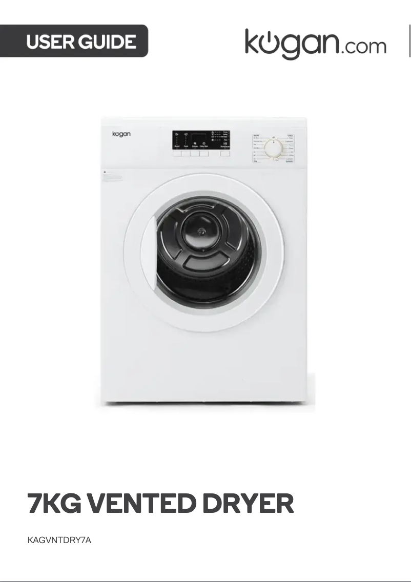 Page 1 de la notice Manuel utilisateur Kogan KAGVNTDRY7A