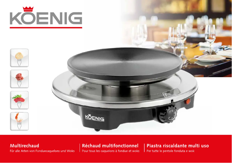 Page 1 de la notice Manuel utilisateur Koenig B02150