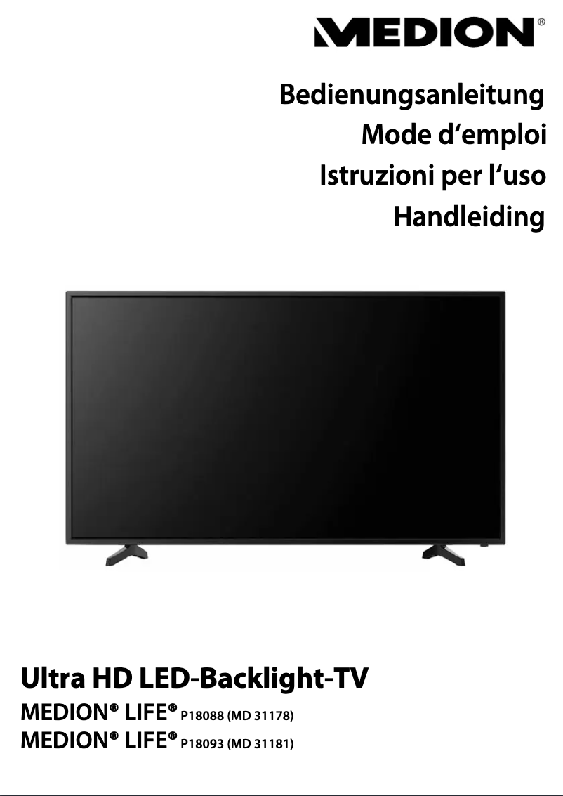 Page 1 de la notice Manuel utilisateur Medion LIFE P18088 (MD 31178)