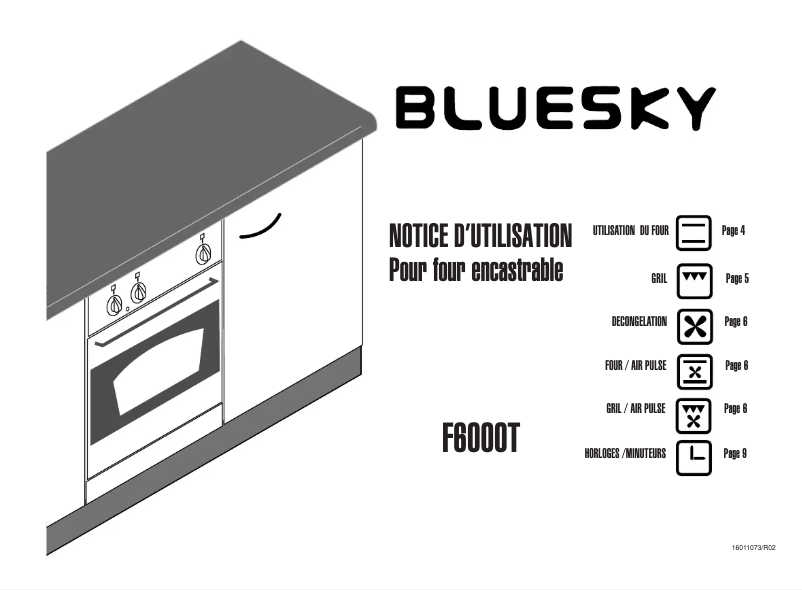 Page 1 de la notice Manuel utilisateur Bluesky F 6000 T
