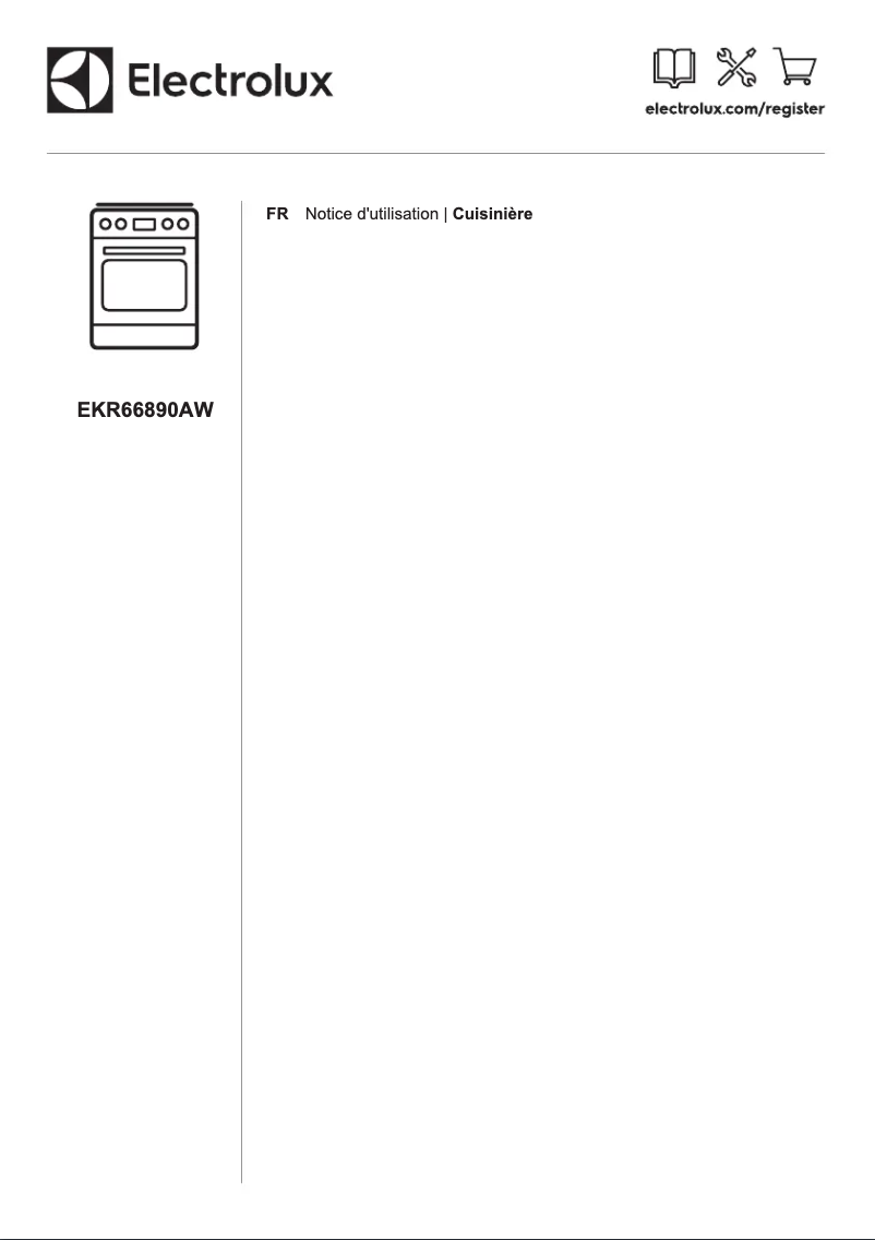 Page 1 de la notice Manuel utilisateur Electrolux EKR66890AW